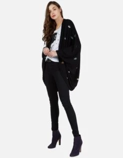 Isla Bead Eyes 11 Isla Bead Eyes -Sweater Store 1058 BGR 12654 BLK color bead eyes cardigan wrap lauren moshi 06