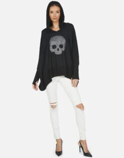 Wilma Nailhead Skull 13 Wilma Nailhead Skull -Sweater Store 1092 HAC 13683 BLK 03