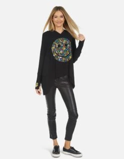 Wilma Lucky Happy Face 11 Wilma Lucky Happy Face -Sweater Store 1092 HAC 14020 BLK 04