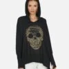 Wilma X Beaded Chain Skull 2 Wilma X Beaded Chain Skull -Sweater Store 1092 HAC 14336 BLK 04