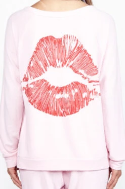 X Exclusive X Love Lip Pullover -Sweater Store 1102 HAC 22221 TPNK back 2