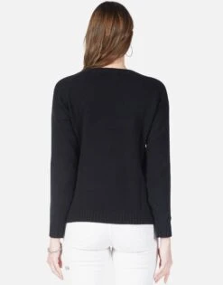 North Peace Bones -Sweater Store 1103 CSM 1E52 BLK peace bones cashmere sweater lauren moshi 02