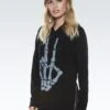 Corbin Skeleton Peace -Sweater Store 1201 COF 11630 BLK