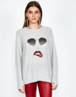 Ladona Pierced Biting Lip Face -Sweater Store 1209 CSM 12289 HEG 03