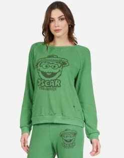 Noleta Grouch Of The Year -Sweater Store 1217 CSAH 12813 LFGRN oscar the grouch ls top lauren moshi 02