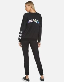 Noleta Arrow Peace -Sweater Store 1217 MSF 13722 BLK 05
