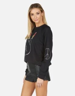 Noleta Lipstick Peace -Sweater Store 1217 MSF 13928 BLK 07