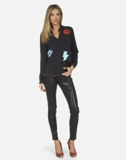 Sloane Painted Evil Eye 12 Sloane Painted Evil Eye -Sweater Store 1221 LTW 14312 ONYX 05