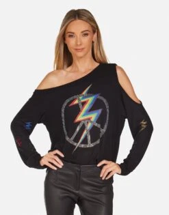 Trinidy Crystal Lightning Peace 9 Trinidy Crystal Lightning Peace -Sweater Store 1273 HAC 14409 BLK 03