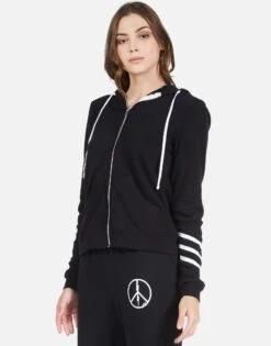 Lennox World Peace -Sweater Store 1287 CSA 22797 BLK world peace hoodie lauren moshi 02