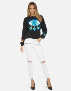 Sierra World Eye Love 8 Sierra World Eye Love -Sweater Store 1298 CSA 14027 BLK 03