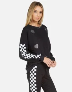 Sierra Crystal XO Elements -Sweater Store 1298 MSF 13769 BLK 06 1