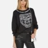 Sierra Crystal Tiger -Sweater Store 1298 MSF 13810 BLK 01