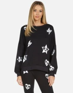 Sierra Bling Face 12 Sierra Bling Face -Sweater Store 1298 MSF 33807 BLK 02