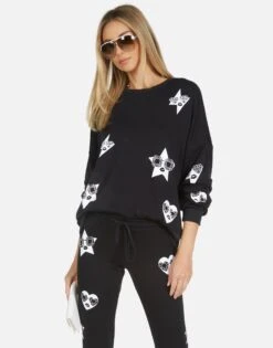 Sierra Bling Face 13 Sierra Bling Face -Sweater Store 1298 MSF 33807 BLK 04