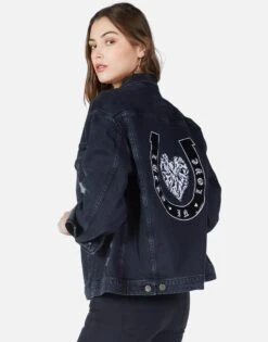 Spencer Lucky In Love -Sweater Store 1299 DNM 2P94 VBLK lucky in love denim jacket lauren moshi 07