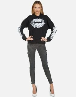 Melanie Scribble Lip 9 Melanie Scribble Lip -Sweater Store 1334 CSA 13836 BLK 03