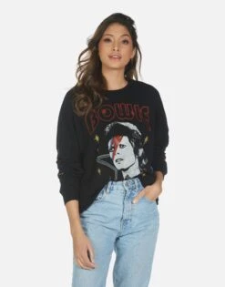 Lee Bowie 1973 Tour -Sweater Store 1341 FTL 14194 BLK 06