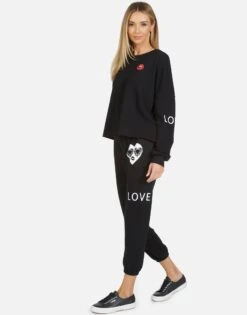 Lee Bling Heart 10 Lee Bling Heart -Sweater Store 1341 FTL 23803 BLK 03