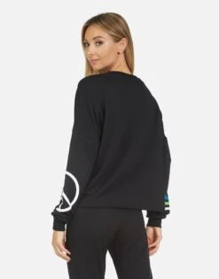 Lee World Peace Lips -Sweater Store 1341 MSF 34025 BLK 01