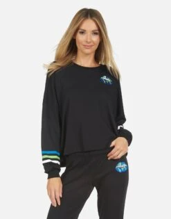 Lee World Peace Lips -Sweater Store 1341 MSF 34025 BLK 03