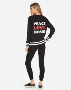 Rachel Peace Love Moshi -Sweater Store 1344 MSF 14397 BLK 02