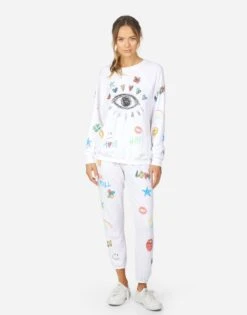 Anela Doodle Elements -Sweater Store 1377 FTL 34567 WHT 02