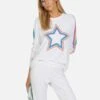 Everly Multi Outline Star 1 Everly Multi Outline Star -Sweater Store 1381 HAC 13611 WHT 05 1