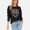 Jocelyn Neon Line Tiger -Sweater Store 1396 FTL 13815E798 BLK 01