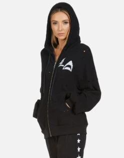 Aisha LA Star Shark -Sweater Store 1417 FBO 23877 BLK 03A