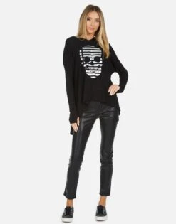 Bristol Stripe Skull 8 Bristol Stripe Skull -Sweater Store 1426 PKH 13899 BLK 01