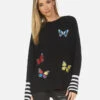 Paloma Butterfly Patches -Sweater Store 1462 CSM 1P152 BLKCRME 01 ca79c094 9921 42ca 8b30 2c37166aa146