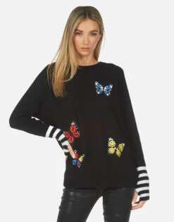 Paloma Butterfly Patches -Sweater Store 1462 CSM 1P152 BLKCRME 02 f4f951a5 3471 4586 8e65 9fc652d372d1