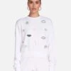 Spalding X Crystal Glam -Sweater Store 1535 FTL X12179 WHT 01