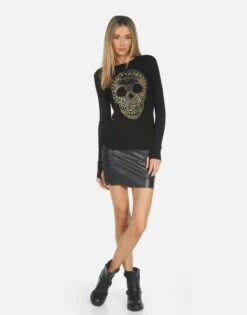 Mckinley X Beaded Chain Skull 9 Mckinley X Beaded Chain Skull -Sweater Store 2158 THR 14336 BLK 03