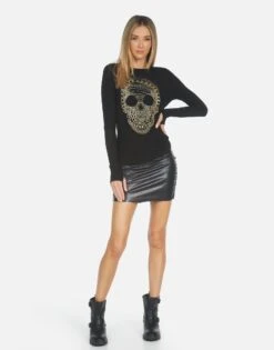 Mckinley X Beaded Chain Skull 10 Mckinley X Beaded Chain Skull -Sweater Store 2158 THR 14336 BLK 04