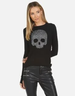 McKinley X Nailhead Skull -Sweater Store 2158 THR X13683 BLK 04 1