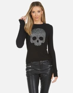 McKinley X Nailhead Skull -Sweater Store 2158 THR X13683 BLK 05 1