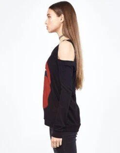 Analise Red Tongue 10 Analise Red Tongue -Sweater Store 2244 VCT 12135 BLK side