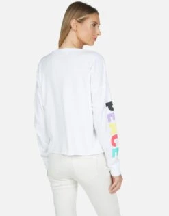 Luella Rainbow Ray Peace 10 Luella Rainbow Ray Peace -Sweater Store 2254 CTT 13670 WHT 06