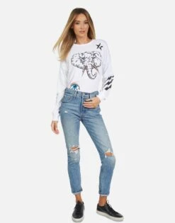 Luella Elephant Bolt Elements 15 Luella Elephant Bolt Elements -Sweater Store 2254 CTT 14057 WHT 04