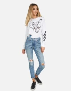 Luella Elephant Bolt Elements 14 Luella Elephant Bolt Elements -Sweater Store 2254 CTT 14057 WHT 06