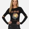 Amora X Def Leppard Pyromania -Sweater Store 2317 RIB 11492 BLK 02