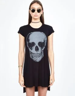 Mirabella Heart Eye Skull -Sweater Store 3043 RSN 12120 BLK front