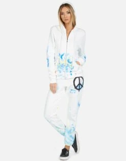 Gia Brush Peace -Sweater Store 4009 CSA 13856 WHTPS 03