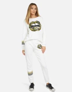 Gia Camo Lip -Sweater Store 4009 CSA 14043 MLK 03