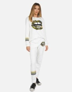 Gia Camo Lip -Sweater Store 4009 CSA 14043 MLK 04