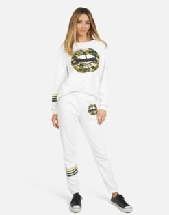 Gia Camo Lip -Sweater Store 4009 CSA 14043 MLK 06