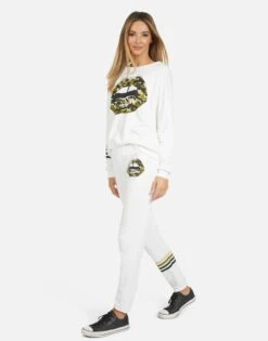 Gia Camo Lip -Sweater Store 4009 CSA 14043 MLK 07