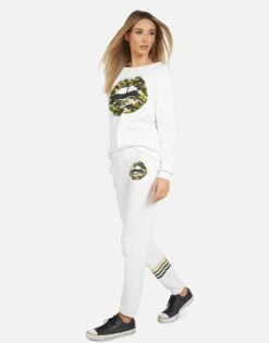 Gia Camo Lip -Sweater Store 4009 CSA 14043 MLK 08